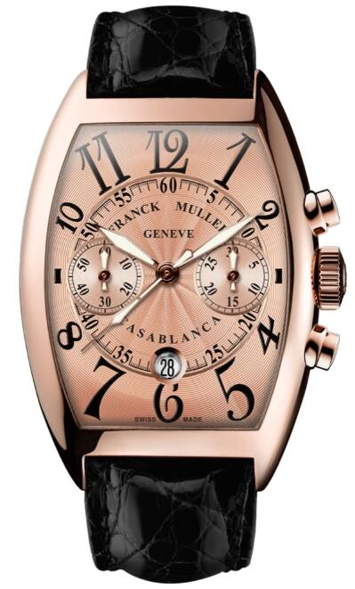 Franck Muller Cintree Curvex CASABLANCA ROSE GOLD CHRONO 8880 C CC DT 5N Replica watch